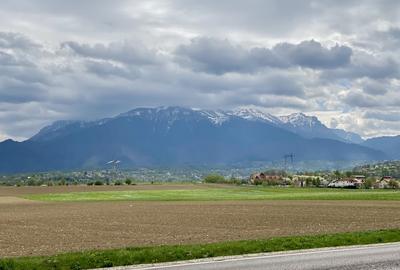 Teren plat P +4 Bran, panoramic munti, DN73, toate utilitatile - 2