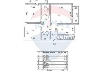 Apartament cu 3 camere decomandat în Lacul Tei - 26