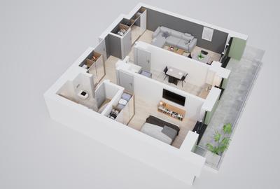 Ansamblu rezidențial nou – 2 camere moderne cu facilități complete - 6