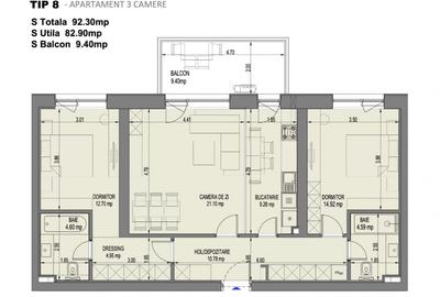 Cesiune 3 Camere Nusco City Park | gradina si parcare |  | TVA inclus - 5