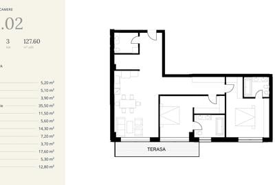 Apartament cu 3 camere decomandat în Central - 1