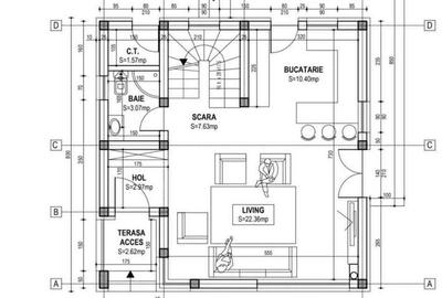 Casă cu 4 camere cu Teren 600 Mp în Cornu