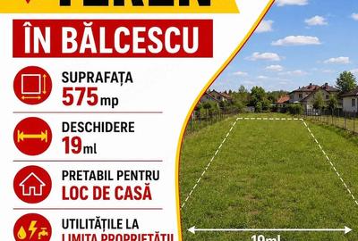 Teren de 575 mp, în Central