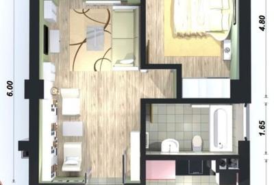 Apartament cu 2 camere în Giulești
