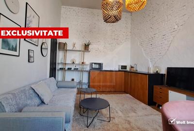 Apartament cu 2 camere semidecomandat, mobilat în Central