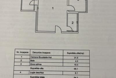 Apartament cu 2 camere decomandat în Nord
