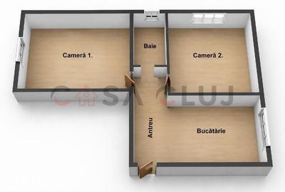 Apartament cu 2 camere decomandat în Între Lacuri