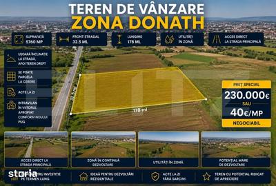 Teren de 5760 mp, în Gilău