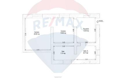 Apartament cu 3 camere semidecomandat în Central - 2