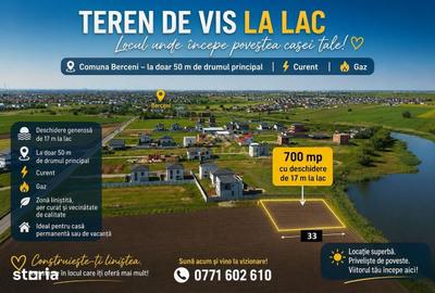 Teren de 700 mp, în Vidra