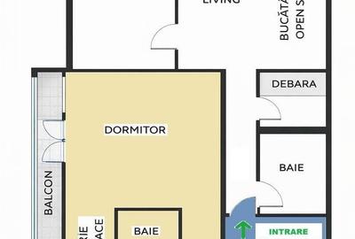 Apartament cu 2 camere în Unirii - 3