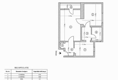 Apartament cu 2 camere decomandat, mobilat în Tudor Vladimirescu