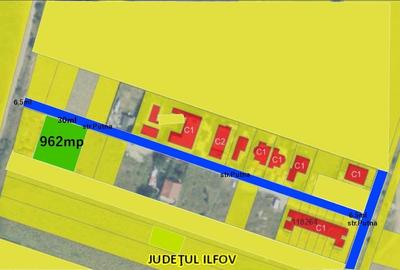 Teren Construcții intravilan de 1126 mp, în Exterior Est - 1