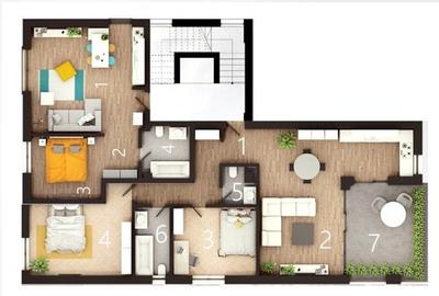 Apartament cu 2 camere semidecomandat în Dacia - 9