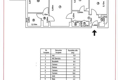Apartament cu 3 camere semidecomandat, mobilat în Ghencea - 2