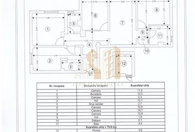 Apartament cu 4 camere decomandat, mobilat în Florilor - 16