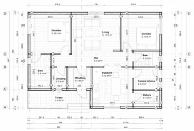 Casă individuală cu 3 camere în Central - 1