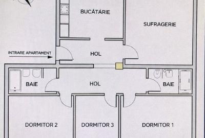 Apartament cu 4 camere în Șagului - 1