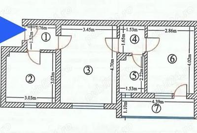 Apartament cu 2 camere de vanzare Strada Nicolae Titulescu, Zona Penny - 3