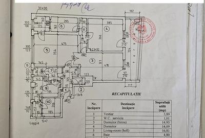 Apartament cu 3 camere nedecomandat în Sala Palatului - 9