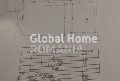 Apartament 3cam 60MP | Bucurestii Noi | Loc de parcare | Mobilat si utilat | - 16