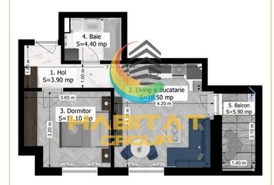 2 camere studio zona sos Magurele sector 5 finalizare 2026 - 2