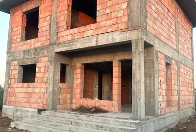 Vand casa la rosu cu placa beton peste etaj, la iesire din Berceni - intrare Vidra - Dealu Verde - 10