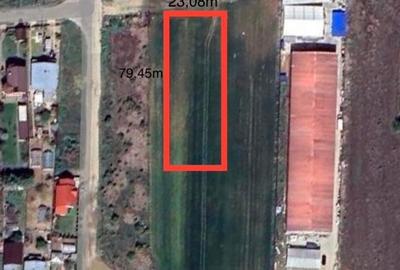 Teren intravilan industrial 1850 mp – Bolintin-Deal, deschidere 23 m - 2