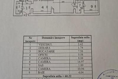 Apartament cu 3 camere semidecomandat, mobilat în 13 Septembrie - 6