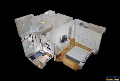 Tur 3D! Garsoniera de inchiriat, la casa, acces auto in curte, gradina, Sanpetru - 11