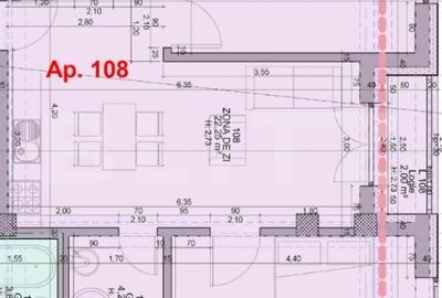 Apartament cu 3 camere, 55,28 mp, intr-un bloc nou, zona ultracentral
