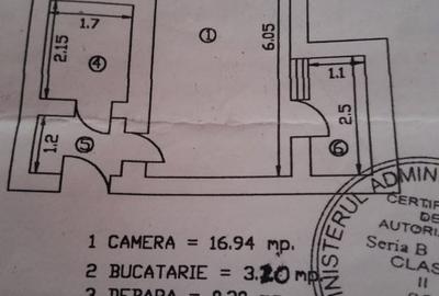 ORAS ISACCEA  - GARSONIERA CONFORT 1, SUPRAFATA 28,87 MP, ETAJ 3 - 2