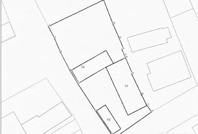 Casă cu 2 camere cu Teren 1651 Mp în Central