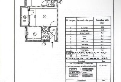 Apartament cu 2 camere semidecomandat în Nord - 8