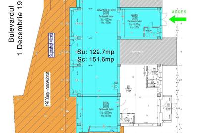 Spațiu comercial, de 160 mp, în Petros - 2