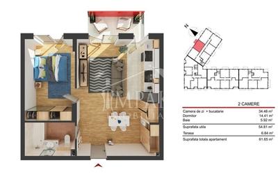 Apartament semidecomandat cu 2 camere in cartierul Marasti! - 4