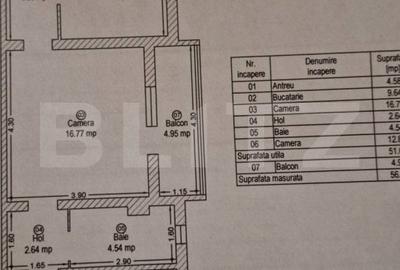 Apartament de vanzare, cu 2 camere, bloc izolat, 56 mp, zona Aradului - 6