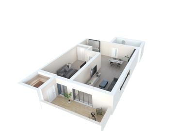 Apartament 2 camere 43 mp, balcon, lift, parcare | Comision 0% - 3