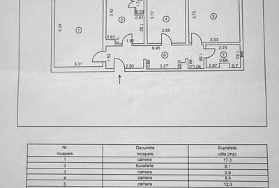 Apartament cu 3 camere decomandat în Călărași - 1