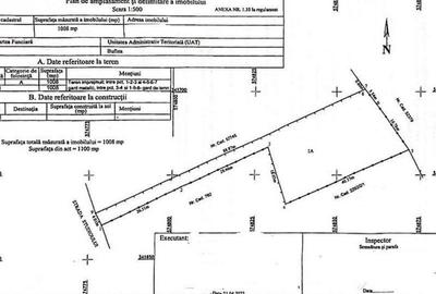 Teren de 1008 mp, în Buftea
