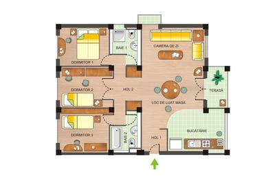 Bucium - 4 camere disponibil imediat, suprafata generoasa de 135mp - 14