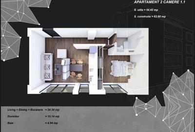 Apartament cu 2 camere decomandat în Tomis Plus - 5