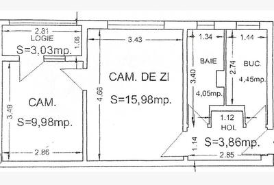 Apartament 2 camere Casa de Cultura - centrala termica | bloc 1978 - 10