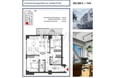 REA1026257 Apartamente 2 camere Aviatiei - 8