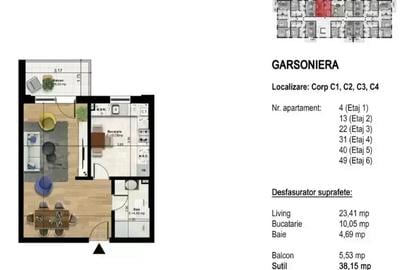Garsoniera decomandata - Pre-sale - Splaiul Unirii/Cheiul Dambovitei - 2