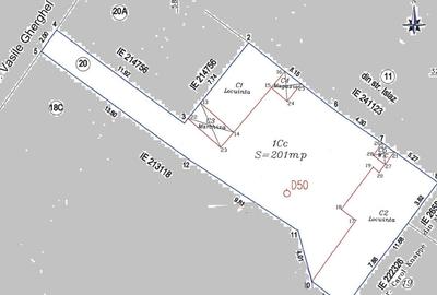 Teren 201 mp Domenii cu casa mica renovabila ?i draft proiect P+2 - 3