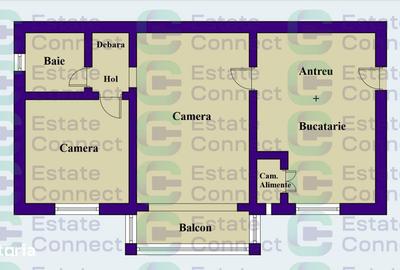 Apartament cu 2 camere în Micălaca