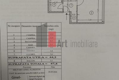 Apartament cu 2 camere decomandat în Giurgiului - 2