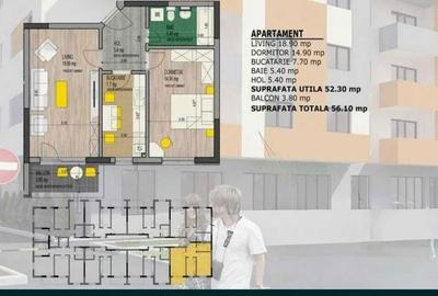 Apartament cu 2 camere decomandat în Boldești - 1