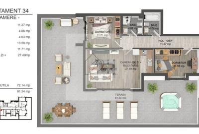 Apartament 3 camere Tractorul I Penthouse I Premium I COMISION 0% - 3